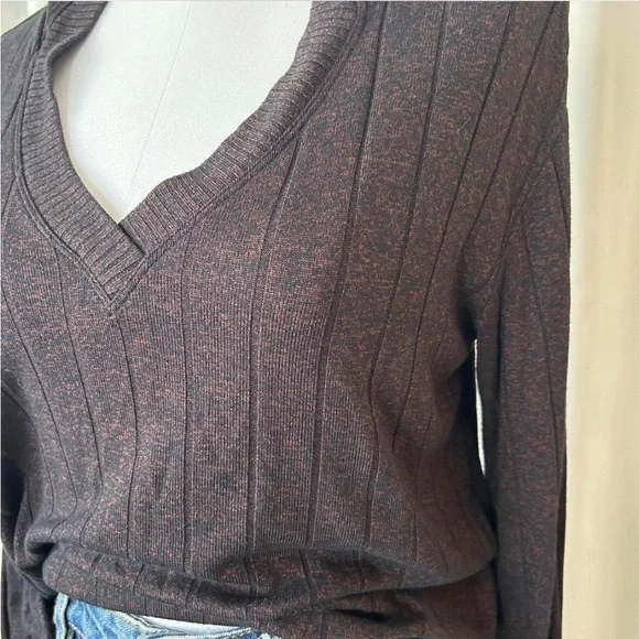 Athleta Harmony Pose Ribbed Hoodie In Brown Women's small. - Picture 6 of 8